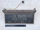 Antique Art Deco Internalite Bank Sign Light Fixture Architectural Salvage   2 