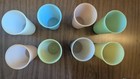 Set Of 8 Vintage Tupperware Pastel Tumblers Drinking Glass 8oz   Cups  116