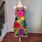 Huipil Floral Embroidered Cooking Apron Artisanal Mexican Mother s Day Gift 