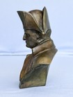 Antique France Emperor Napoleon Bonaparte Signed Bronze Bust Waterloo Battle War