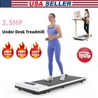 Electric Treadmill Under Desk Walking Pad Portable Fitness Running Machine White