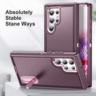 For Samsung Galaxy S25 Ultra s24 s23 Fe s22 Shockproof Armor Rubber Stand Case