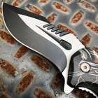 Tactical Skull Chain Spring Open Assisted Pocket Folding Rescue Knife Blade New