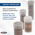Quarter Coin Storage Tubes - 100 Ct   Archival Quality Plastic Coin Holders     