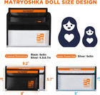 Small Fireproof Money Bag For Cash And Documents  8x5   Inside external Size   2