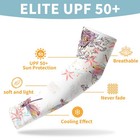 Buwuta Garden Sleeves For Women Dragonfly Sun Protection Medium  White 