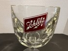 Vtg Dimpled Schlitz Beer Heavy Glass 12 Ounce Goblet-made Milwaukee Famous-