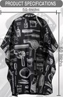 Professional Waterproof Hair Styling Cape Nylon Haircuting Salon Cape Gown