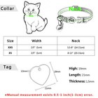 Reflective Dog Kitten Cat Breakaway Collar Personalized Tag Safety Quick Release