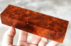 Amboyna Burl Handle Knife Blank Diy Woodworking Pen Blank 45 X 156 X 31 Mm   622