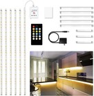Under Cabinet Lights  6 Pcs Led Strip With Remote  Dimmable For Kitchen  9 8ft
