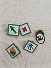 Boys Scouts Bsa Set Of 5 Jacket Hat Pins 1997-2000 Euc 