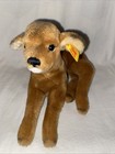 Rare Beautiful Steiff 071089 Lorli Deer Reclining Sitting Down Ear Tag