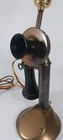 Rare Vintage Antique Kellogg Brass Candlestick Telephone Lamp Chicago Pat  1901