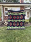 Beacon Ombre Cotton Blanket -- Native American Wigwam 85 Pattern 1930s