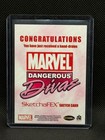 2011 Marvel  Dangerous Divas Sketchafex Sketch Card Rainier Lagunsad Jean Grey