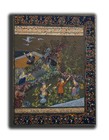 Antique Persian Prince Outing  Handmade Miniature Painting 12 25 X 9 75  pn2335 
