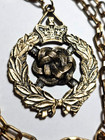 Vintage Royal Crest Or Crown Necklace British Lancastrian Brigade 30  Chain