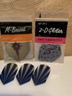 Soft Tip Brass Darts-dart Flights-m-bossed 2-d Glitter-case Holder-pre-owned Set