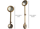 Pair Of Albert Einstein Inspired Magnifying Glass W  Antique Brass Handle- Decor