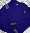 Adidas Sweatshirt Men Medium Purple Gray Crew Neck Sweater Performance Fleece