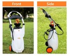 Fivo 4 23 Gallon Battery Powered Sprayer Hand Cart On Wheels For Lawn   Garden