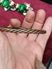 Vintage Pure Copper Cuff Bracelet Large 9 Inch Twisted Rope 
