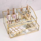 Glass Makeup Brush Holder Makeup Brush Organizer Jewelry Display Box Bedroom