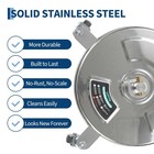 14  Stainless Steel Pressure Washer Surface Cleaner 4 Wheels Driveway 4000psi