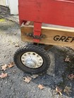 Hamilton Greyhound Wood Wagon 1930s Rubber Wheels Slat Siding Wooden Base