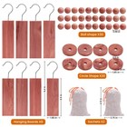 Homode Cedar Blocks For Clothes Storage  Set Of 60  Cedar Chips   Sachets - A   