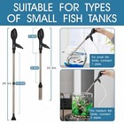 Hygger Manual Fish Tank Cleaner  Aquarium Gravel Cleaner 80 256gph Vacuum Siphon