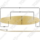 Moose Longboard Skateboad Deck 9  X 40  Kicktail Cruiser Maple