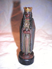       Vintage Replacement Anri King Richard One Black Chess Queen Hand Carved Wood