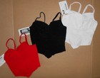 Wrapfront Basque Spandex Velvetback Ballet Ballerina 3 Colors Camisole Style