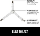 Pending Bed Sheet Holders Adjustable Elastic Fasteners With Metal Clips     