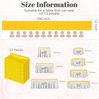 12 Pcs Bright Yellow Satin Table Runner 12x108 Inch For Wedding Party Banquet