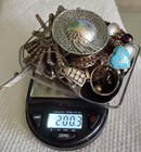 Vintage Mexico Southwest 925 Sterling Silver Mix Jewelry Lot Gemstones 200 Grams