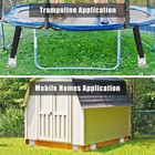 4 Pack 30  Ground Anchors Screw In Mobile Home Anchors Kits 2 8  Wide Tapered   