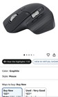Logitech Mx Master 3s Bluetooth Wireless Mouse No Receiver  No Usb Rec