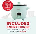 Dash Mini Rice Cooker Steamer With Removable Nonstick Pot  Keep Warm Function   