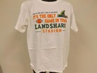 New Landshark Beer Adult Mens Size M-l-xl White Shirt