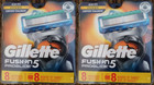 16 Gillette Fusion Regular Proglide Shaver Razor Blade Refill Cartridges Pack