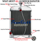 For Ford 2n 8n 9n Models Tractors Aluminum 3 Row Radiator 8n8005 86551430 Alloy