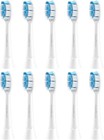 Whitening W-shape Brush Heads  10 Pack For Philips Sonicare - Gentle Cleaning