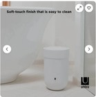 Umbra 1 6 Gal Touch Plastic Swing Top Lid Bathroom Trash Can  White