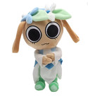 Cute Flower Hat Plush Doll     Big Eyes Soft Stuffed Toy Figure Gift 25cm