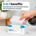 Dryer Sheets Laundry Fabric Softener  Free   Clear  Hypoallergenic  Of