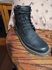 Jousen Men s Motorcycle Combat Dress Boots With Zipper Comfortable Casual Chukk