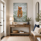 Custom Dog Photo Canvas Print Personalized Pet Portrait Wall Art Gift